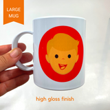 11oz mug - my face - baby