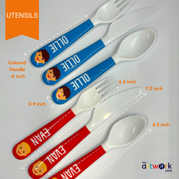 utensils - my design - animal face – myartworkplate