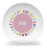 plate - my design - alphabet circle