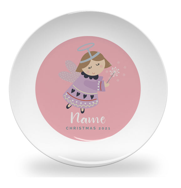 plate - my design - 2021 angel - pink