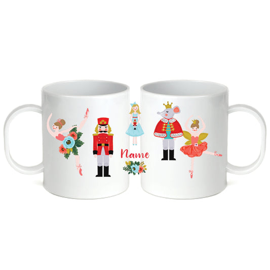 Personalized 11oz kids mug – Christmas nutcracker design | myartworkplate.com