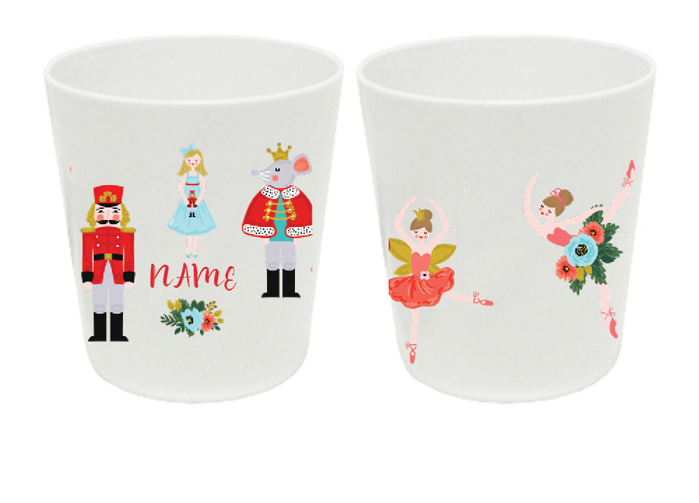 Personalized 8oz kids cup – Christmas nutcracker design | myartworkplate.com