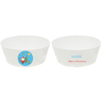 bowl - my design - santas sleigh - blue