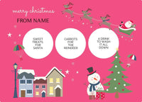 placemat & cup - my design - christmas eve - christmas village