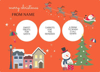 placemat & cup - my design - christmas eve - christmas village