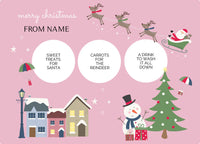 placemat - my design - christmas eve - christmas village