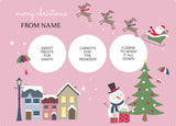 placemat - my design - christmas eve - christmas village
