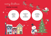 placemat & cup - my design - christmas eve - christmas village