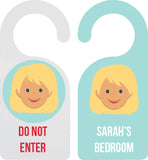 door hanger - my face - girl