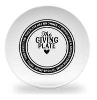 plate - my design - giving plate - keep giving