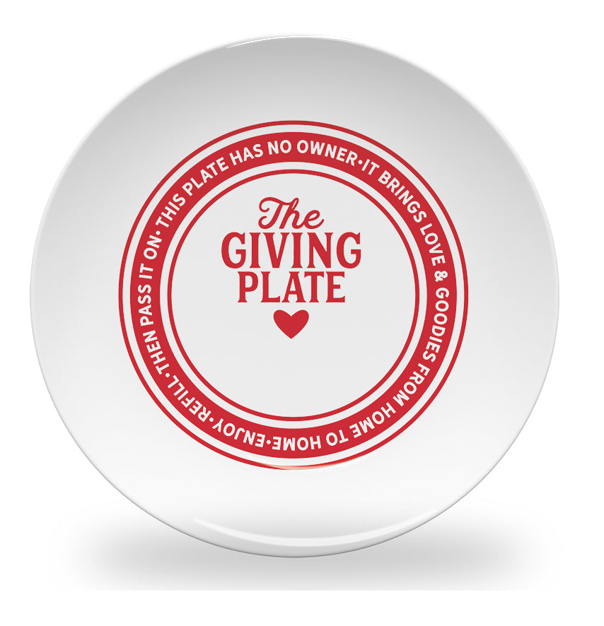 Personalized kids plate – giving plate keep giving design | myartworkplate.com – lifestyle shot
