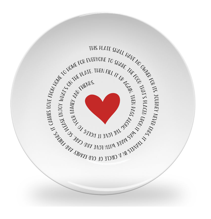 Personalized kids plate – giving plate swirl pattern design | myartworkplate.com