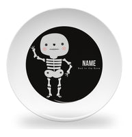 plate - my design - halloween - skeleton