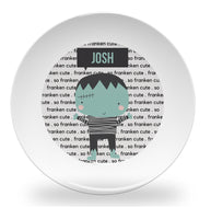 plate - my design - halloween - franken cute