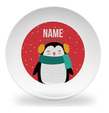 plate - my design - penguin in snow