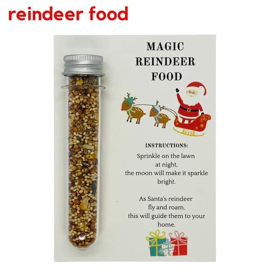Magical Christmas Eve reindeer food – sprinkle on the lawn for Santa's reindeer | myartworkplate.com