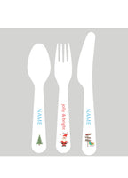 utensils - my design - santas sleigh - pink