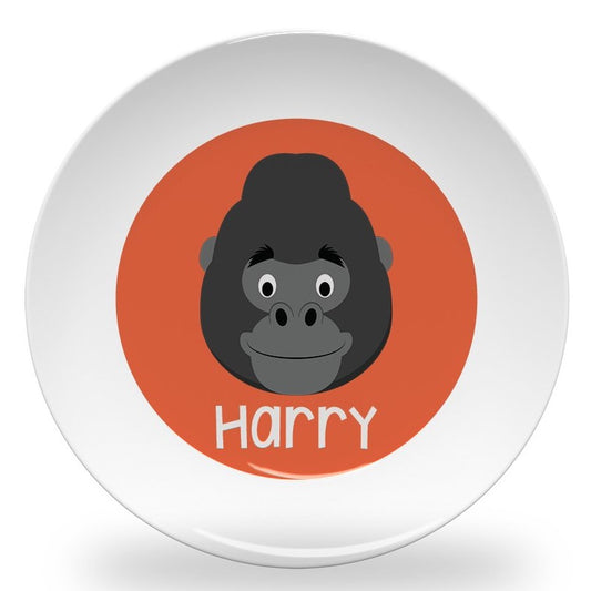 Personalized kids plate – fun animal face – choose your favourite animal | myartworkplate.com