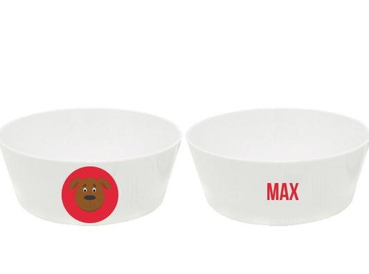 Personalized kids snack bowl – fun animal face – choose your favourite animal | myartworkplate.com